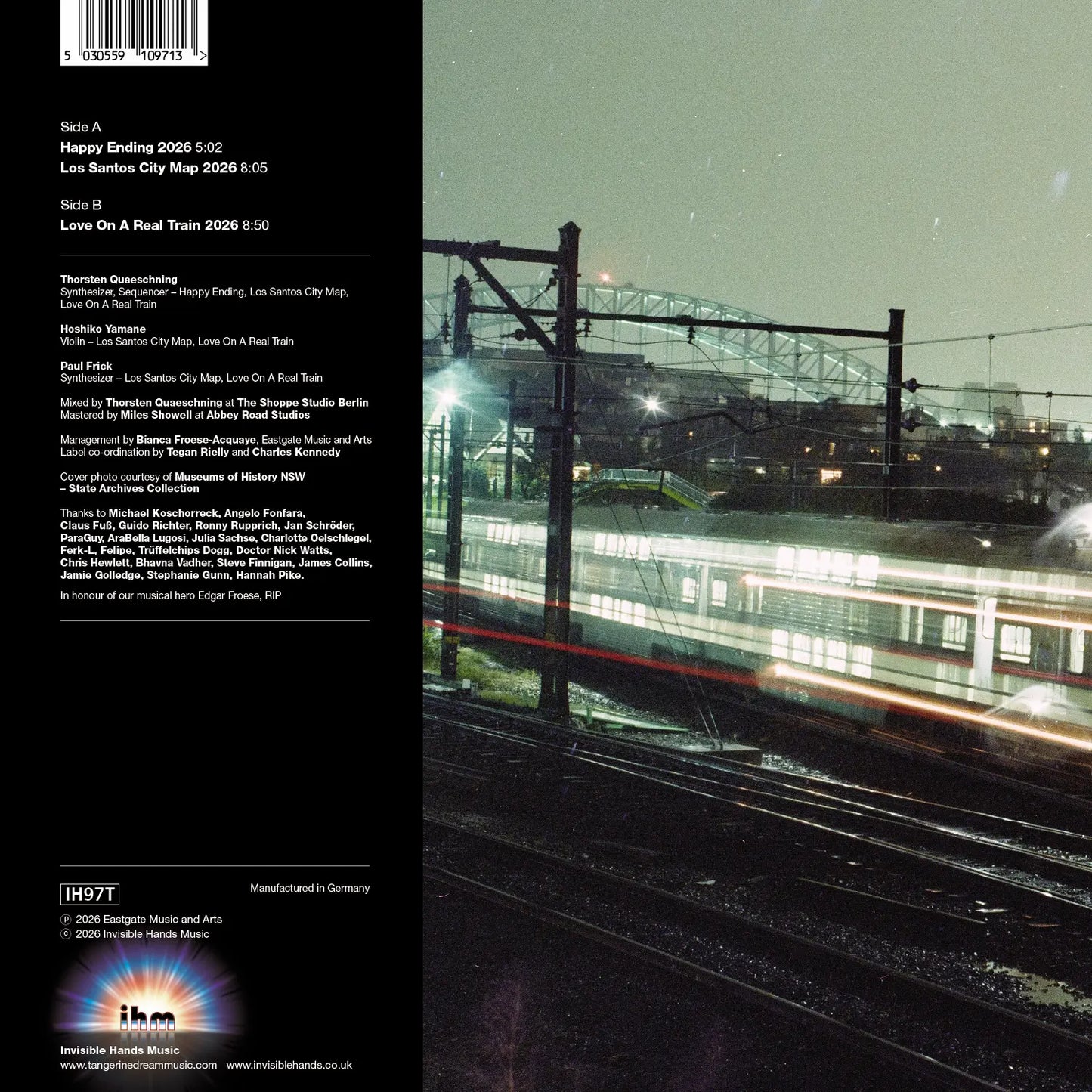 TANGERINE DREAM - Night Trains & Cityscapes