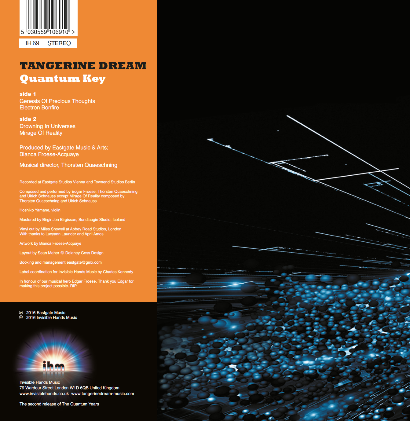 Tangerine Dream Quantum Key back