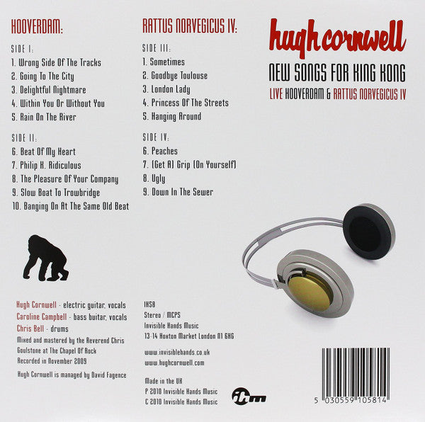 Hugh Cornwell - New Songs for King Kong - Vinyl